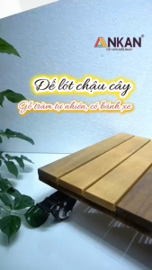 Kệ Để Cây Cảnh Có Bánh Xe ANKAN Cỡ Lớn Tải 120Kg Cạnh 35cm Đa Dụng Di Chuyển Chậu Nặng Dễ Dàng