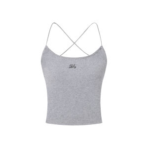 Street Dance Style Breathable Backless Tank Top Womens Slim Fit Summer Commute Casual Sportswear Cotton Spandex Blend