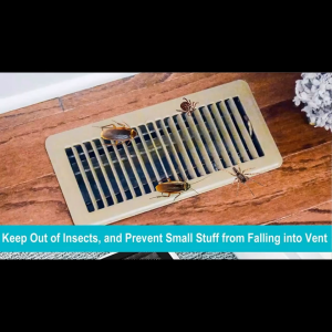 4pcs Magnetic Vent Covers for Home Use - 10.16x25.4 cm PVC Mesh Grille Dust & Debris Prevention Pest Control Ideal for Ceiling & Floor Vents