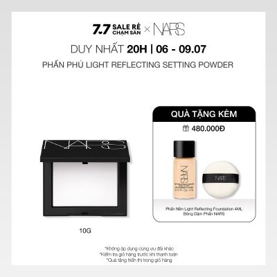 [20H 06-09.07 | QUÀ TẶNG ĐẾN 500K] Phấn phủ dạng nén NARS Light Reflecting Setting Powder Pressed 10g