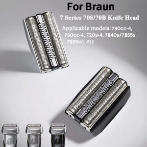 Original 70S 70B Replacement Blade Head Compatible with Braun Series 7 790cc Electric Shavers for Men Shaver Accessories