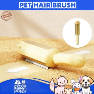 Pet Hair Brush & Comb Self Cleaning Pet Hair Remover Static Lint Roller Dust Hair Roler Stick Retracable