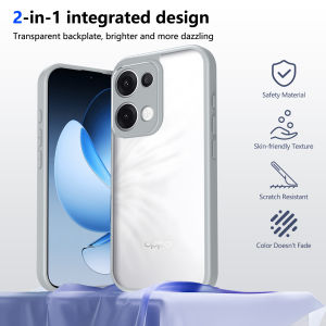 For Oppo Reno 13 CPH2689 Case Air Cushion Shockproof Silicone Bumper Clear Matte Back Cover Hard Phone Case for Oppo Reno13 5G