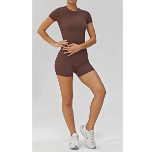 Quần legging short ngắn ngang đùi dệt kim co giãn cho nữ tập thể thaogym yoga chạy bộ XGYM XK1386