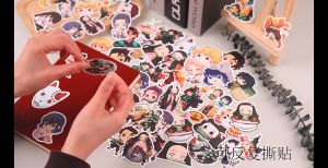 100 Pcs Stiker Stiker Desain Anime Five Nights at Freddys Series | FNaF Hologram Sticker Pack | Five Nights at Freddys Sticker