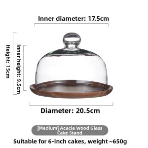 Transparent Ins-style Display Dome with Tray