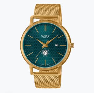 CASIO MENS GOLD MESH MTP B125MG 3A