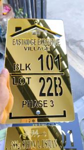12x7 inch House/Business Number Signage Acrylic Laser cut