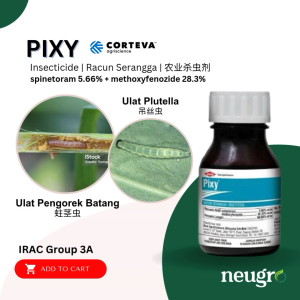 Dow PIXY 250ml Spinetoram 5.66% + Methoxyfenozide 28.30% - Racun Ulat Gulung Daun / Ulat Batang