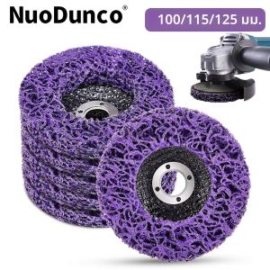 แผ่นขัดโพลีสตริป 1/3/5 ชิ้น ขนาด 100/115/125 มม. สำหรับเครื่องเจียร ขัดสี ขัดสนิม ทำความสะอาด สำหรับเครื่องเจียรไฟฟ้า