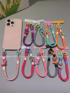 Fashionable Short Hand Cord Phone Strap Creative Clip Womens Style Anti-Fall Slip-Resistant Mobile Phone Pendant Handheld