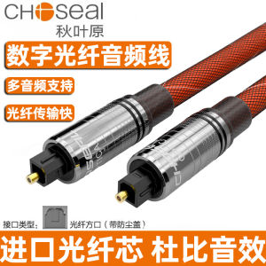 Akihara Fiber Optic Audio Cable SPDIF Digital Output Xiaomi TV Speaker Square Mouth Amplifier Stereo Echo Wall 5.1 Channel PS4/Xbox Blue Ray Machine Projector Optical Cable