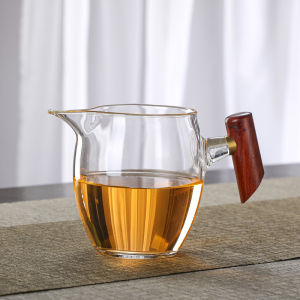ชุดแก้วชงชาแบบหนาทนความร้อนพร้อมด้ามจับข้าง ชุดแยกชา ชุดกรองชา ชุดชงชาแบบต้ม ชุดเครื่องดื่มแบบลำลอง