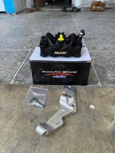 Kaliper Afrika Twin 4Piston Monoblok Set Breket CNC Disc Stndart & 265mm PNP N Max Old N Max New