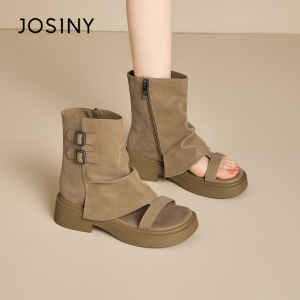 Josiny | Retro Thick Sole Open-Toe Sandals
