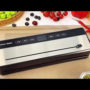 Vacuum Sealer Heavy Duty Dry Wet Sealer Vacuum Fresh Food Suitable for liquids soup Packing Machine Build-in Cutter with UV Sterilization 100KPa Vacuum Machine for food 真空封口机