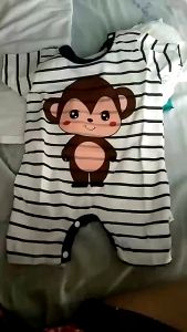 Baby Onesies Romper Cotton Outfit Stretchable Buttoned Jumpsuit Boys Girls 3-12M Short Sleeve / Sleeveless MY310