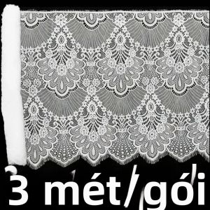 46Cm Chiều Rộng Vải Ren 3M Cuộn Lông Mi Quần Áo May Phụ Kiện Cho Váy Cưới Làm Handmade Đồ Mặc Nhà Polyamide