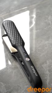 Dreepor Hair Straightener Portable Hair Straightening Iron Heat Hair Curler Electric Straightener And Curler For Hair With LCD Display