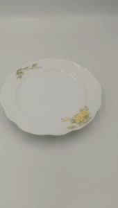 Đĩa Sứ Nông Đường Kính 21 CM Họa Tiết Đẹp Sứ Trắng Hàng Đẹp