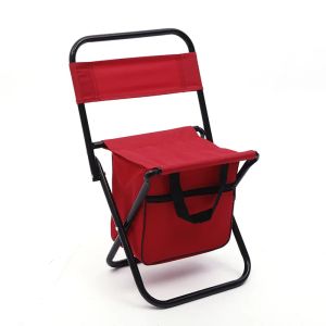 SUITU | Fishing Stool Detachable Portable Folding Chair Beach Camping Chair with Cooler Bag Backrest Lightweight Outdoor Folding Chair