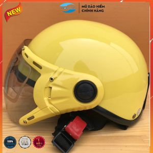 Nón bảo hiểm nửa đầu phủ sơn bóng- bền đẹp-size 54-58cm-dành cho nam nữ