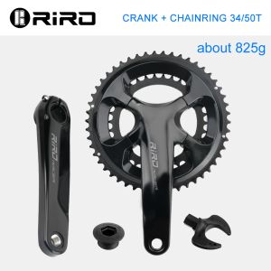 RIRO RACER R9 Road Bike Intergrated Crankset 170mm 110BCD 34-50T Double Chainrings Sprockets Hollow Folding Bicycle Chainwheel