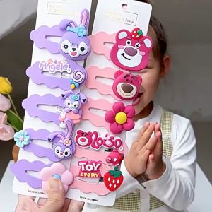 Harga Grosir - Jepit Rambut Anak Set 5 Pcs In 1 / Jepitan Rambut Anak Motif Lucu / Set Jepit Rambut
