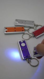 Mini Keychain LED Lights Keychains Flashlight Assorted Color Ultra Bright Flashlight Portable Key Chain Flash Light Torch Key Ring Powerful Keychain Lights For Outdoor Camping Activity