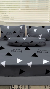 Cadar Bedsheets Queen King Size 4in1 / Bedsheet Single 2in1 Set Premium Quality Katil Sarung Tilam Bujang Patchwork Fitted Bed sheet Homestay 床单