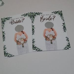 Wedding Scratch Card (4x5 inch): A Customizable Interactive Wedding Game