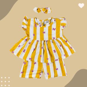 Setelan Pendek Anak Perempuan ARABELLA By Little Koda One Set Rayon Baju anak Cewek Usia 1-3 Tahun Murah