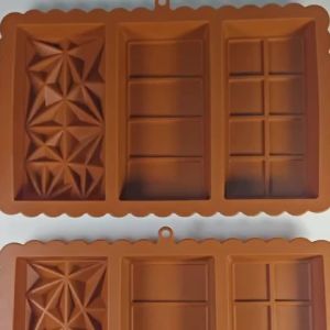Khuôn Làm Sôcôla Silicon Hình Chữ Nhật Chống Dính Dụng Cụ Làm Món Tráng Miệng Có Lỗ Treo Có Thể Tái Sử Dụng Khuôn Làm Bánh Thủ Công Cho Nhà Bếp