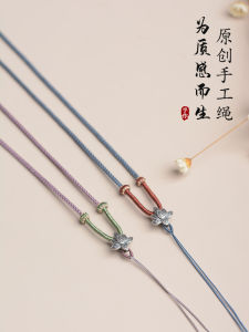 สร้อยคอพลอยแหวนคุณภาพสูงด้วยเทียนมรกต ขัดเงา ปุ่มเงียบสงบ พลอยแหวนหยกทอมือสําหรับเครื่องประดับแฟชั่น