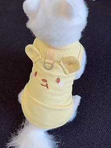 Áo ba lỗ cotton cho chó mèo thú cưng họa tiết thêu nổi kute đáng yêu có lỗ thoáng khí xịn xò nhận là ưng
