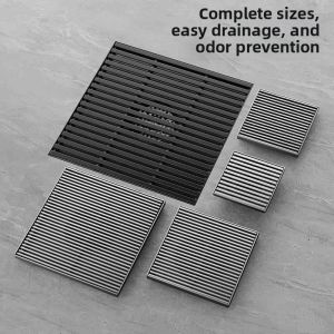 Stainless Steel Floor Drain 6 Inch Heavy Duty Anti Odor Drainage Cover for Courtyard Patio Bathroom Kitchen with Complete Sizes Easy Drainage and Odor Prevention