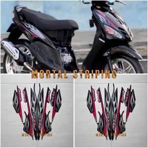 Stiker Sticker Striping Les Lis Bodi Yamaha Mio Sporty Tahun 2006 2007 Mio Api