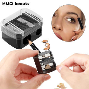 Bộ Dụng Cụ Trang Điểm 2 Trong 1: Bút Kẻ Mày Và Chuốt Chì Thiết Kế Hai Lỗ Dùng Để Cắt Và Chuốt Sắc Nét