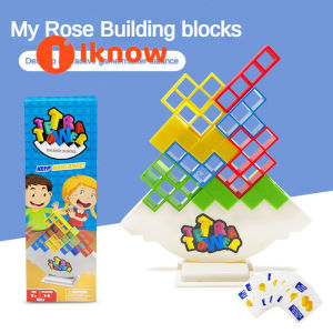 I know Tetra Tower Games Balance Stacking Team Building Blocks Board Game for Kids & Adult Drop The Pile of Tower STEM Toys for 2 Players Family Parties Travel