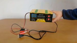 High-Power Pulse Car Battery Charger With LED Display 12V/24V Intelligent Pulse Repair Charger Automatic Maintenance for Lead-Acid AGM Lithium Batteries Ideal for Cars SUV Trucks Yachts Motorcycles