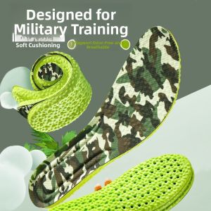 Ultra-Soft Latex Insoles for Military Training Sports Shock Absorption Anti-Odor Comfortable for Men And Women Pain Relief