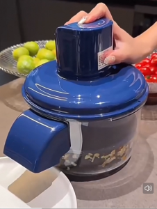 Electric Grape Peeling Machine Portable Automatic Garlic Peeler Machine with 5 Blades USB Rechargeable Smart Fruit Machine Remover Tool for Small Fruits Effortless Peeling for Home Kitchen