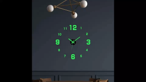 Modern Acrylic Luminous Wall Clock 40cm DIY Frameless Design for Home Decor