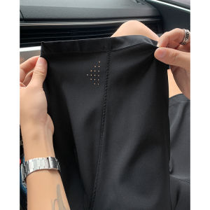 Quần Short Thể Thao Nam Mùa Hè Thoáng Khí Nhanh Khô Mỏng Ice Silk Quần Dài Năm Điểm Thường Ngày Quần Dài Năm Điểm