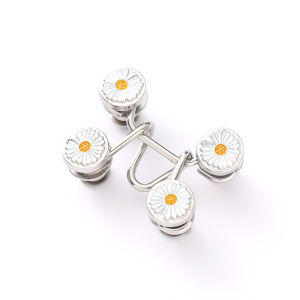 Masely Trouser Buttons Adjustable Set Detachable Jeans Buttons Nail Free Metal Buttons for Clothing