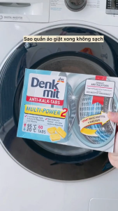 Hộp 60 Viên Tẩy Lồng Máy Giặt Domol Anti-Kalk Tabs 720 gr - Nhập Đức Chính Hãng