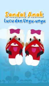 Sandal Lucu SANCU (SANDAL SENDAL LUCU) ANAK Karakter Rico The Series