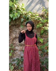 Gaudy - Modi Overall Wanita Dress Set Inner Bahan Monalisa Premium Jumpsuit Korean Style