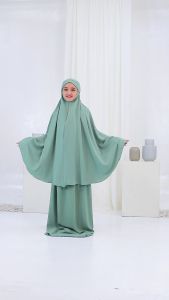 MELIKA - Mukena Anak Crinkle 3in1 Lestari