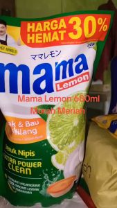 Mama Lemon Jeruk Nipis dan Lemon Kemasan Pouch Reffil 680 ml